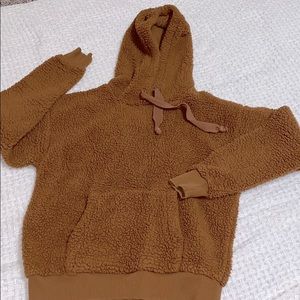 Fuzzy teddy bear hoodie